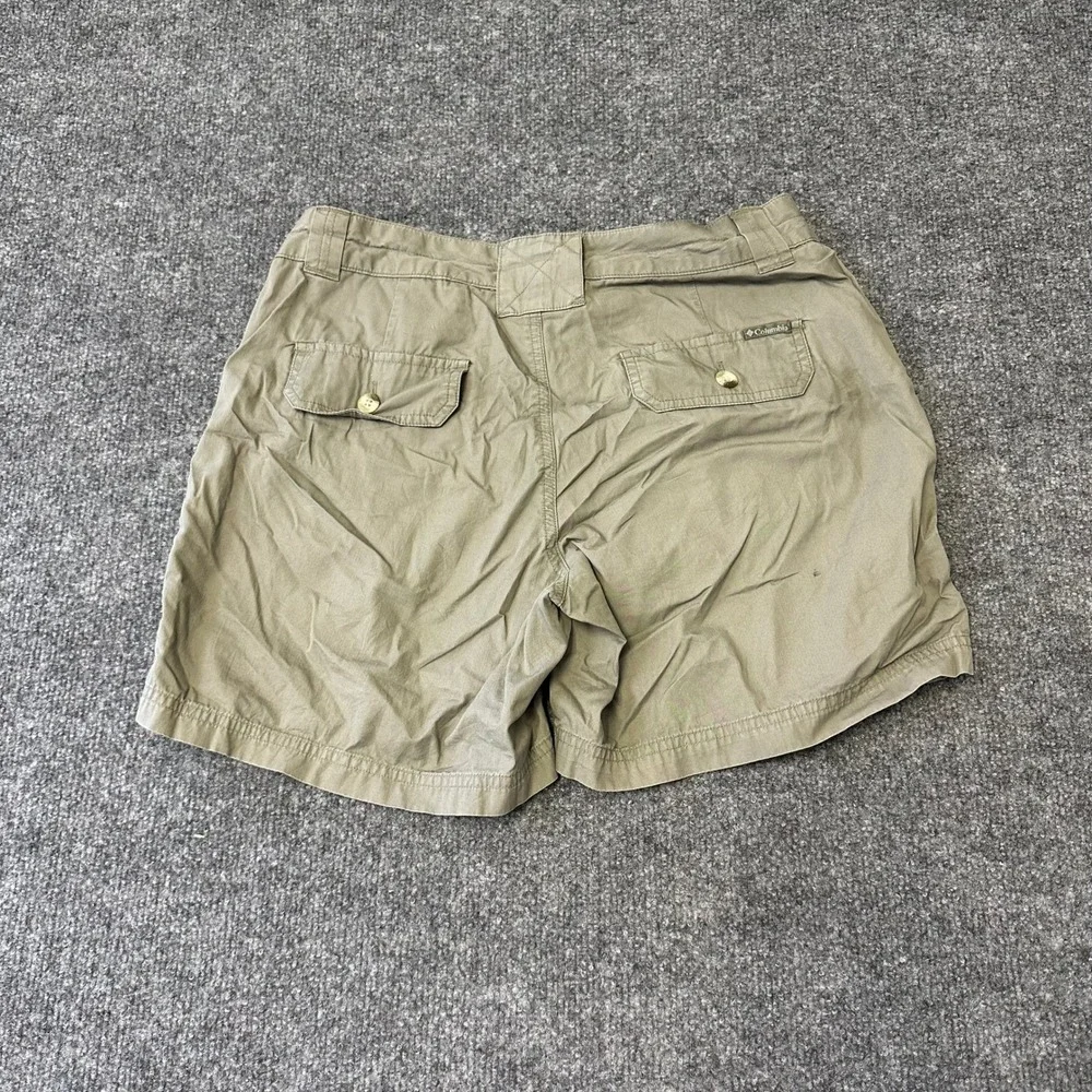 Columbia Shorts Womens Size 6 Khaki Cotton Cargo Casual Outdoor Hiking